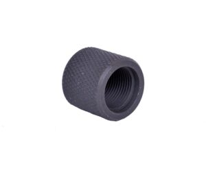 Barrel Thread Protector, 5/8x24tpi, Steel, Parkerized, Knurled