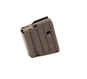 Magazine, .308 AR, 5 Round, Stainless Steel, Anti-Tilt Follower, CrSi Spring, Black Finish