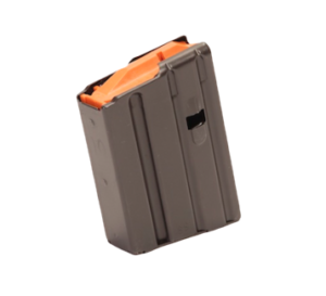 Magazine, AR, 10 Round, Stainless Steel, Anti-Tilt Follower, CrSi Spring, Black Finish